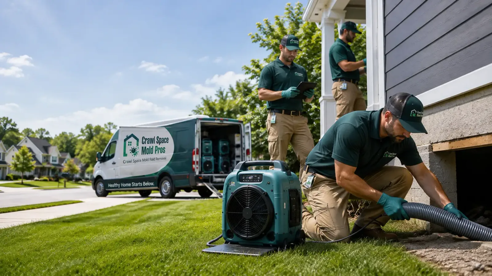 Crawl Space Mold Removal in Downing, WI